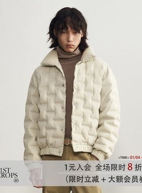 11St Crops “平仄”凹凸通道肌理防尘防水90白鸭绒羽绒服外套