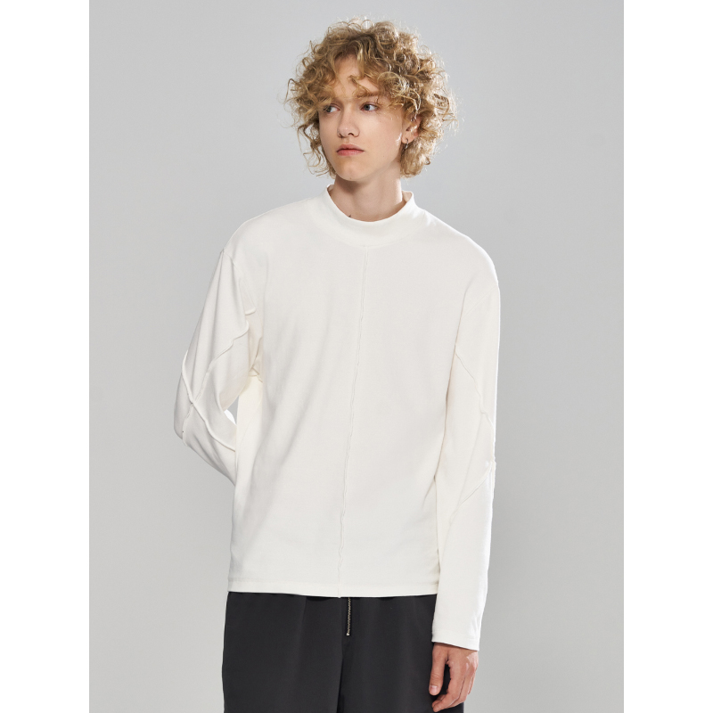 11StCrops高织羊毛绒半高领T恤