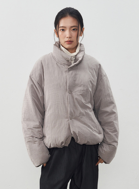 11st crops*velvet down 丝绒绸缎面绒感肌理90白鸭绒羽绒服外套