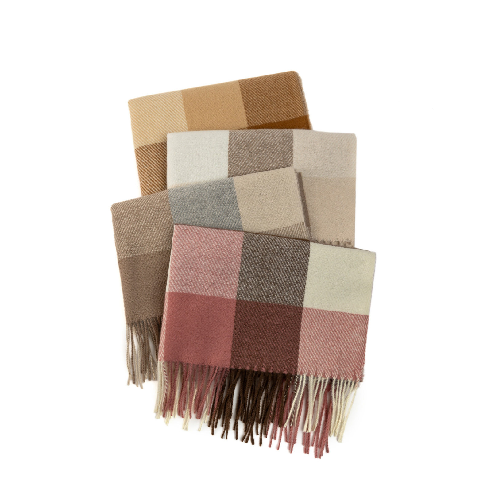 仿羊绒格子围巾秋冬女韩系氛围感保暖加长围脖高级感女生冬季披肩