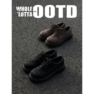 NewRockstarChoppa 英伦增高大头德比鞋男款秋冬复古百搭休闲皮鞋