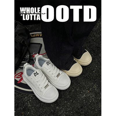 NewRockStarChoppa 厚底男士大头面包鞋秋冬百搭休闲运动小白板鞋