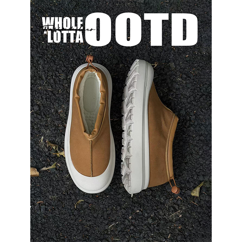 NewRockstarChoppa 加绒保暖短筒桑坡雪地靴男冬季抗寒厚底二棉鞋