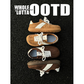 NewRockStarChoppa 秋冬百搭休闲厚底德训潮鞋 复古小众勃肯鞋 男款