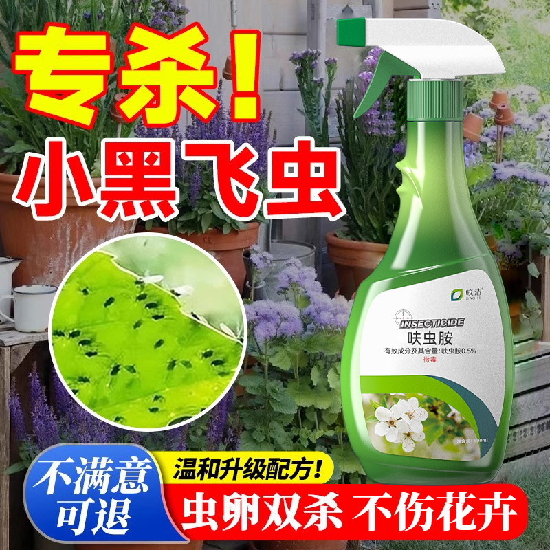 小黑飞杀虫剂家用专杀花盆室内药花卉里的去除土壤小飞虫