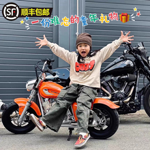 【旗舰店发货】暴风骑士M5电动摩托车哈雷风青少年男女孩玩具车