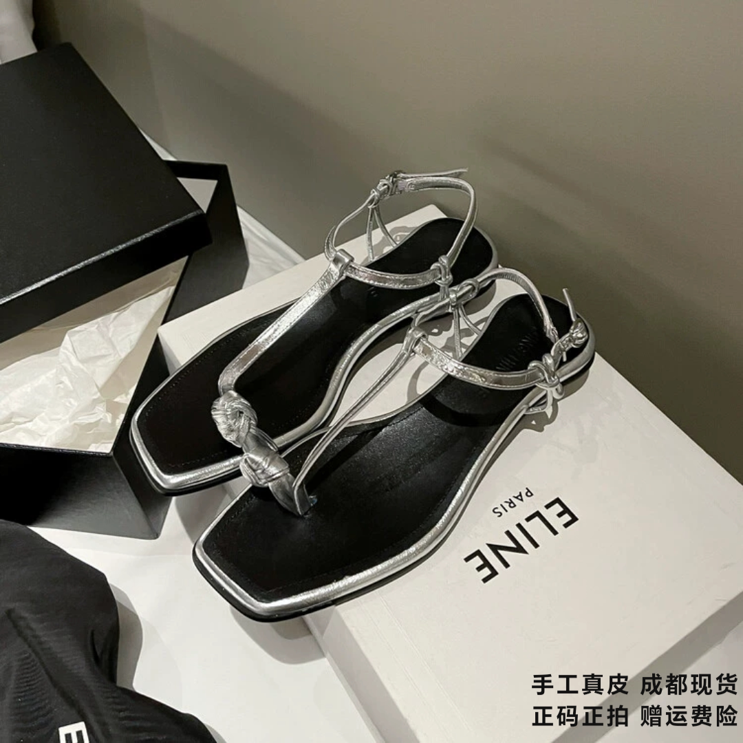 L'avance牛皮罗马凉鞋2026高品质女鞋巨舒适复古风通勤高级夏穿搭