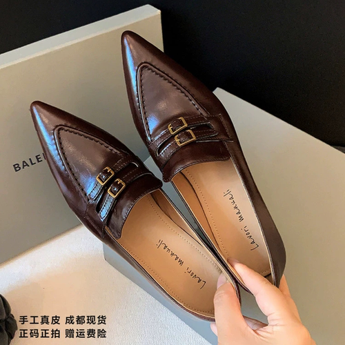 L'avance羊皮单鞋2026秋款高品质女鞋巨舒适纯皮单鞋通勤小皮鞋