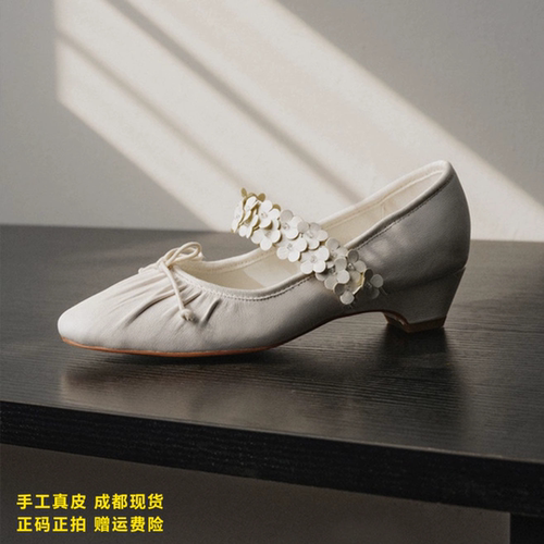 L'avance羊皮芭蕾鞋2026秋款高品质女鞋巨舒适纯皮小皮鞋玛丽珍鞋
