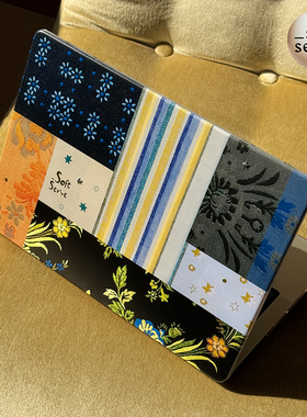 SoftServe柔软供应《缎花拼布》笔记本macbook电脑保护壳 透明pc全包散热壳