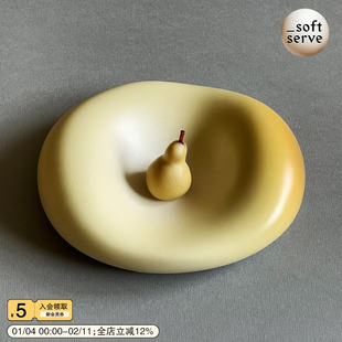 SoftServe柔软供应Mini Dough迷你面团碗 陶瓷手工餐盘首饰盘摆件