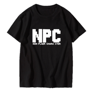 npc游戏纯棉圆领学生短袖t恤衫