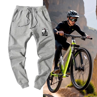 情侣可定制秋束脚裤运动长裤