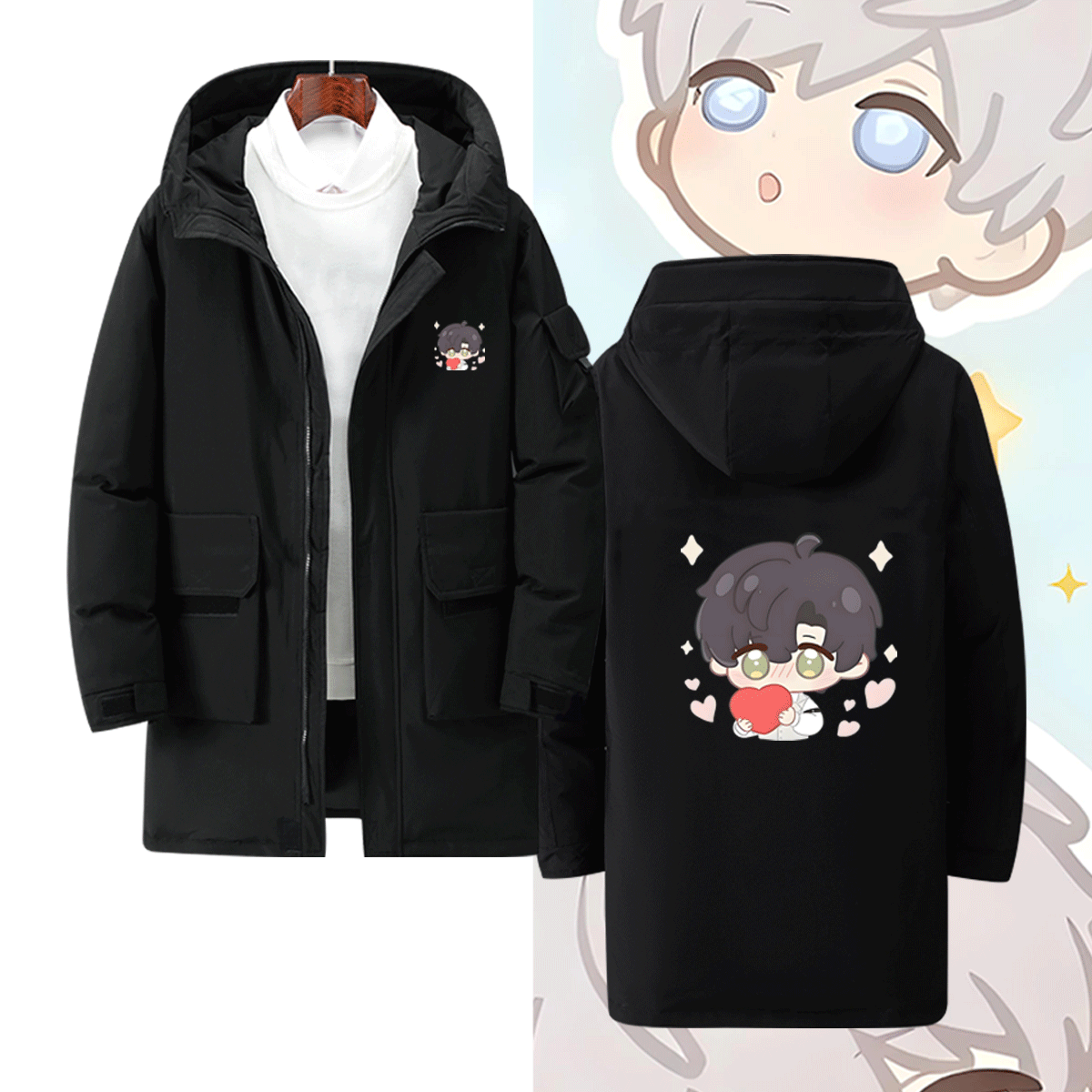 男女休闲百搭可定制恤羽绒服