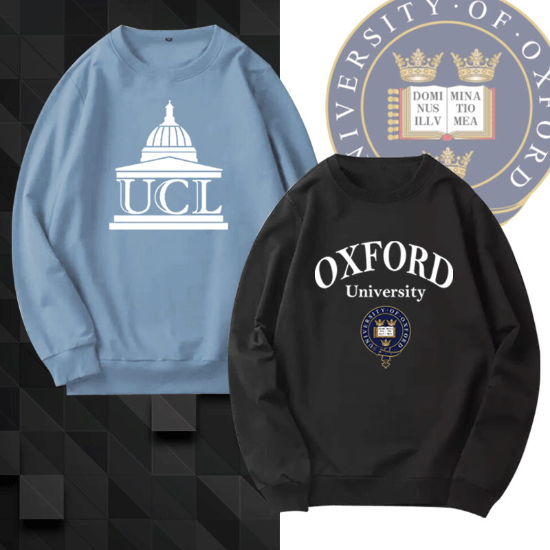 伦敦大学学院ucl秋冬oxford英国校服外套宽松男女学生圆领卫衣服