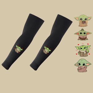 星战曼达洛人小尤达宝宝游戏周边男女款冰袖情侣防晒冰丝夏季休闲