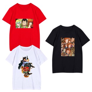 鲁邦三世定制短袖T恤衫男女学生动漫周边上衣服半截袖t圆领夏体恤