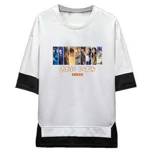 日本组合zard坂井泉水周边25周年纪念男女音乐春秋短袖T恤假两件