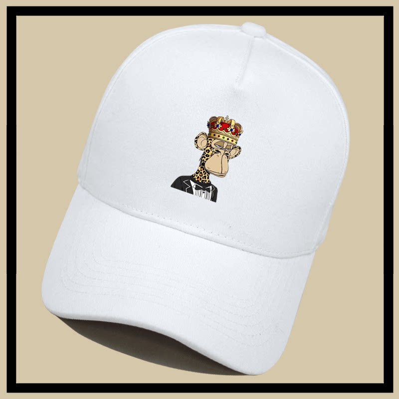 库里猴子无聊猿猴头像男女秋冬季个性休闲运动定制遮阳鸭舌棒球帽