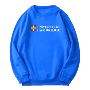 剑桥大学学生文化衫夏季学校校服班服可订制春秋宽松上衣圆领卫衣