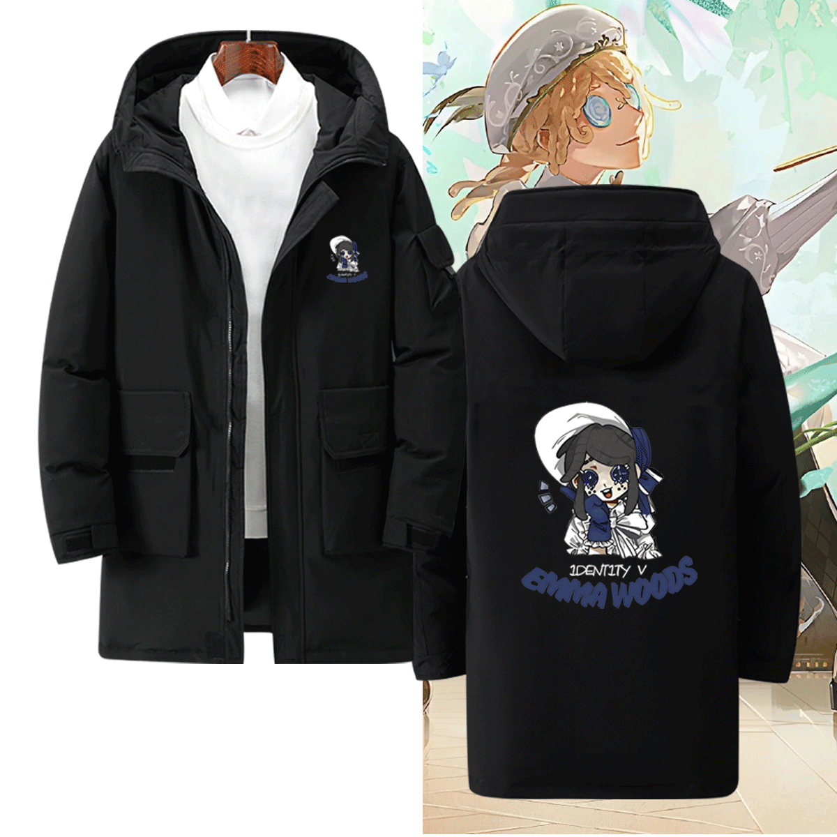男女秋冬二次元休闲百搭羽绒服