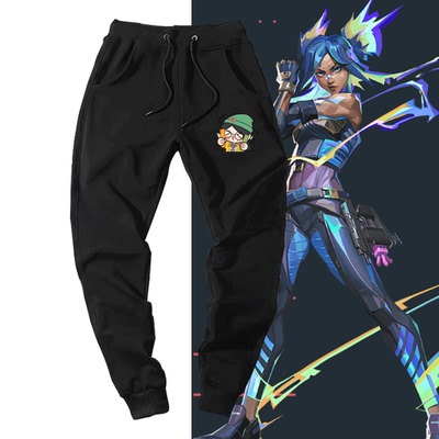 情侣可定制秋束脚裤运动长裤