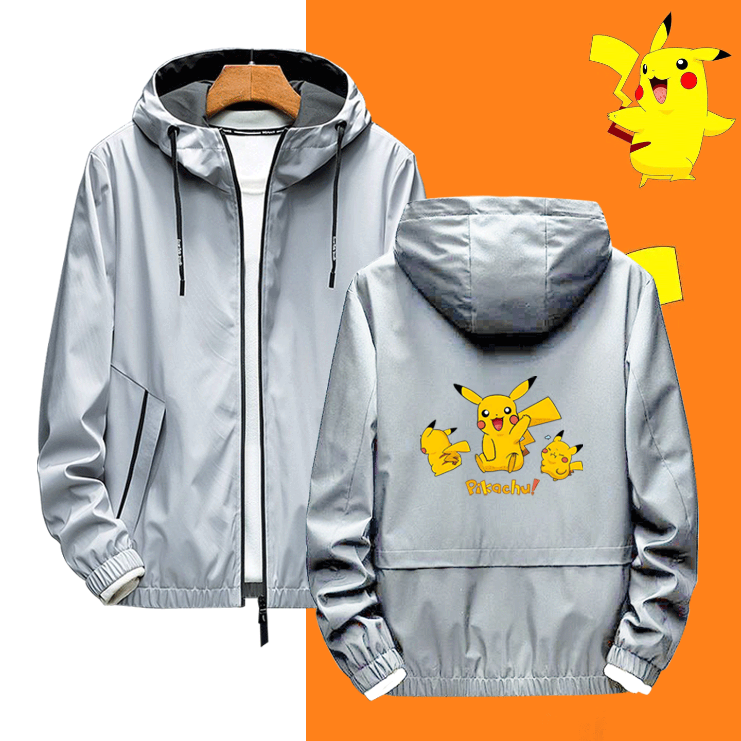 情侣可定制秋冬连帽夹克服外套