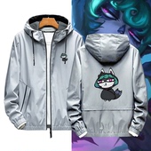 英雄LOL联盟薇古丝熬夜波比潮男女情侣定制秋冬保暖带帽夹克外套