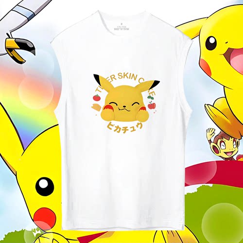 宝可梦神奇宝贝呆火鳄无袖背心