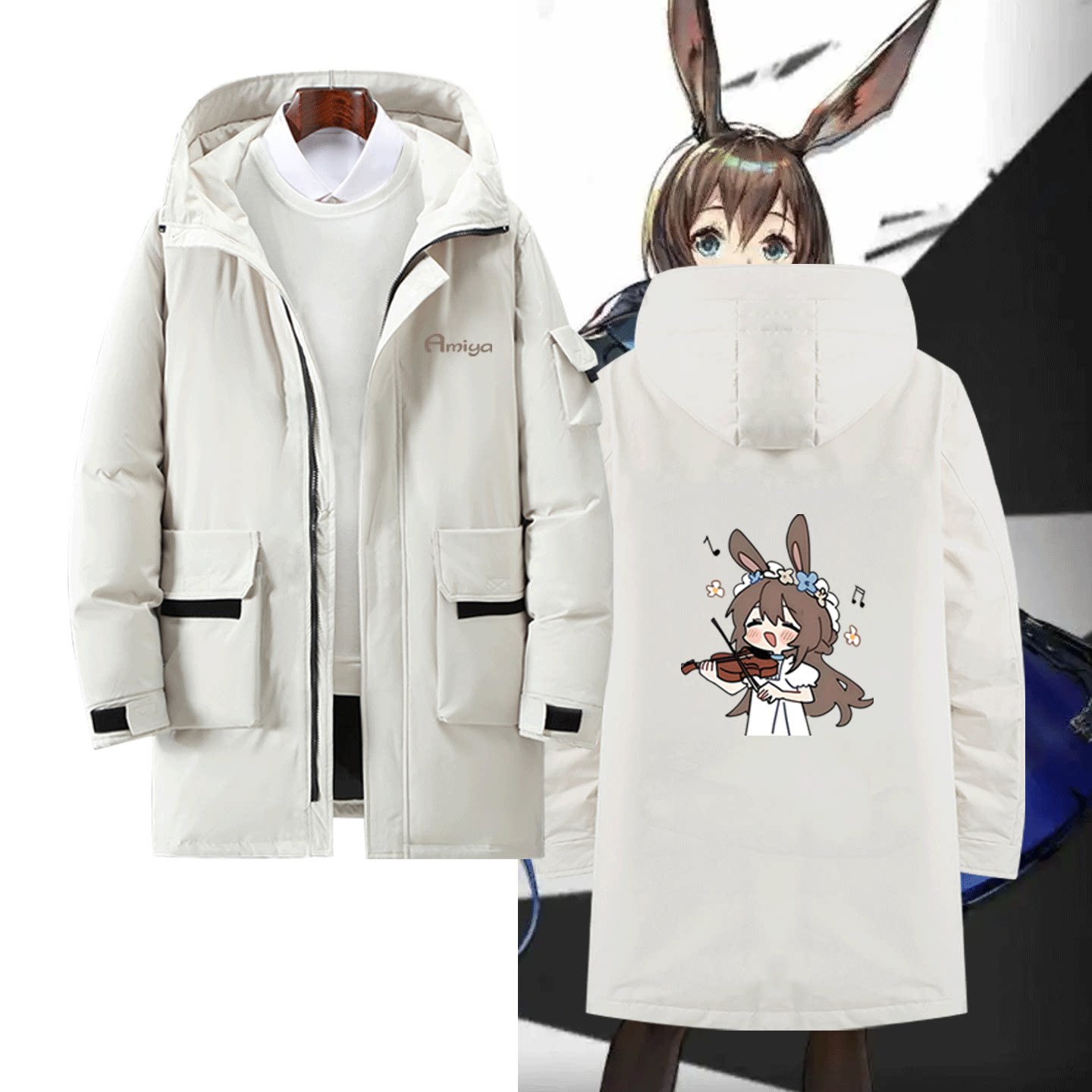 男女二次元休闲百搭可定制羽绒服