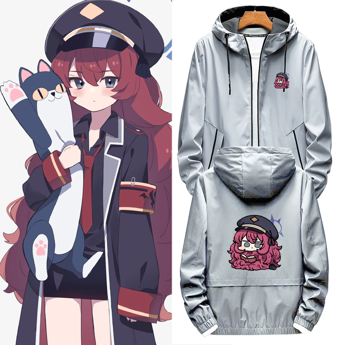 休闲百搭男女定制带帽夹克外套