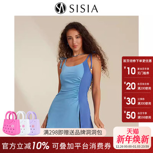 连体泳衣 显瘦遮肚多巴胺女孩温泉度假裙式 sisia2025新款 泳衣女款