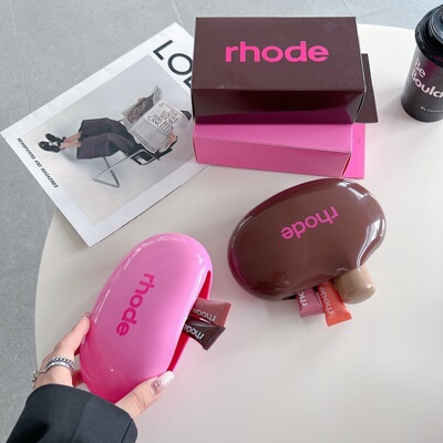 rhode海莉同款限定礼盒包包化妆品包收纳包新款7色硅胶杂物收纳包
