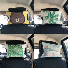 车载布艺纸巾盒抽纸盒纸巾包 老树皮棉麻和风纸巾套纸巾袋纸抽袋