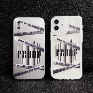 RJINHIT 防弹少年团proof手机壳适用苹果13软壳iphone15 pro max 14 12 11 X 7P金泰亨田柾国bts定制