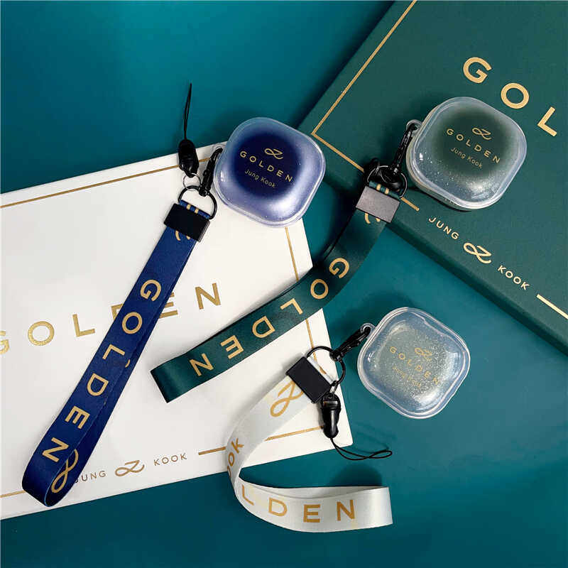 田柾国GOLDEN闪粉透明耳机软壳