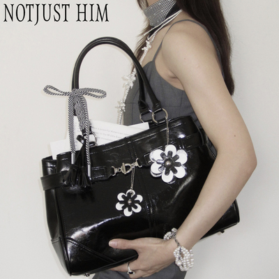 花筏NOTJUSTHIM复古长柄公文包