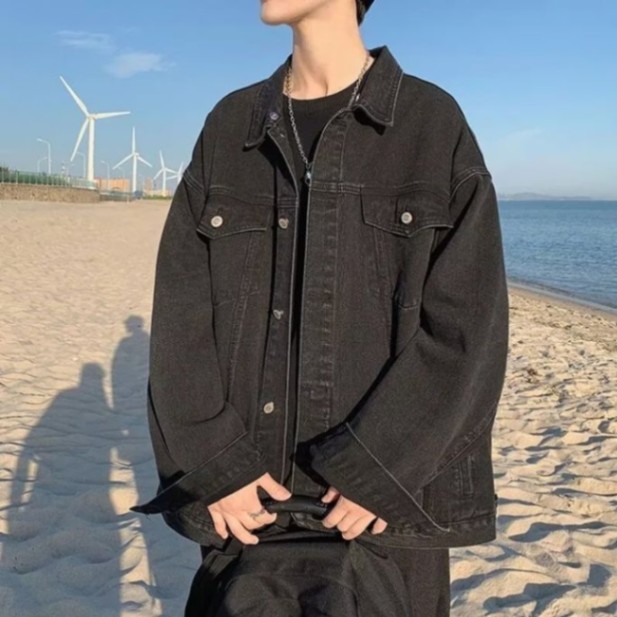 2025年款牛仔外套男春秋季宽松