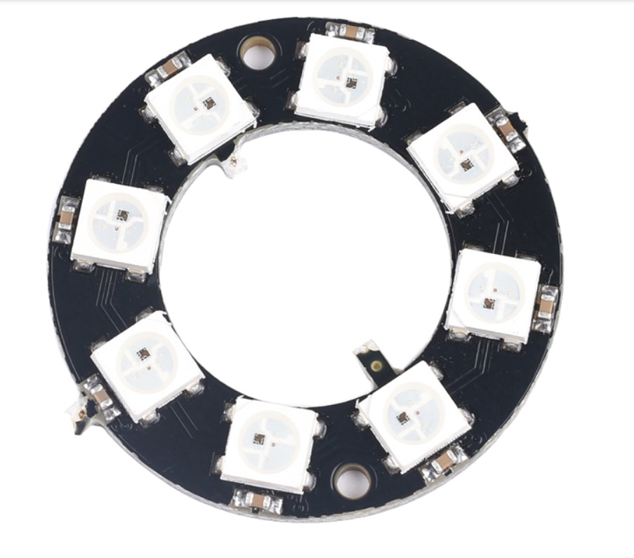 8位 WS2812 5050 RGB LED 智能全彩RGB灯环开发板-大环SUNLEPHANT