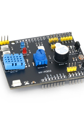 9合一多功能扩展板 DHT11温湿度 LM35温度 蜂鸣器兼容UNO R3