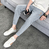 Spring pantyhose 2019 new pattern Trend Jeans Schoolboy Self cultivation Feet Straight Korean version 9 trousers