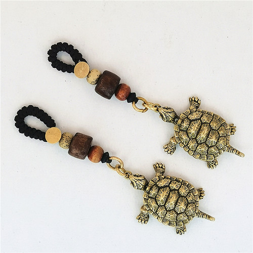 实心礼品长寿龟桌面茶宠黄铜