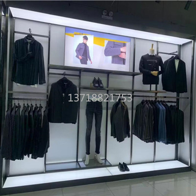 KJHG服装店金属带灯挂衣架新款促