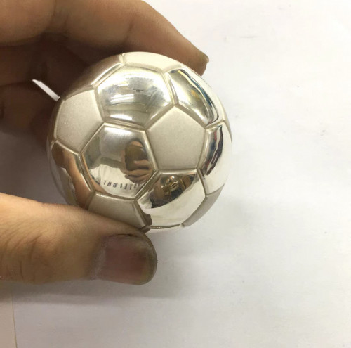 来图定制999银承接3D打印银饰品925纯银小足球DIY建模设计加工