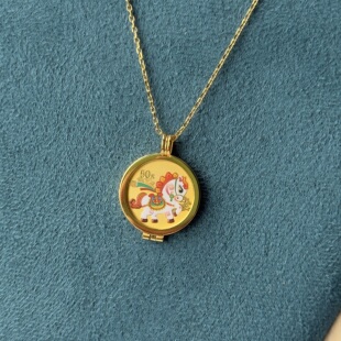 2026年熊猫金银纪念币吊坠框熊猫金币3克金币边框项坠边框18*1mm