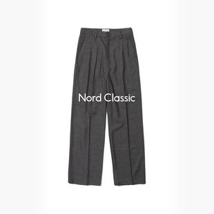 Nord Classic「休闲西裤」25秋冬复古休闲宽松纯色羊毛西裤长裤男
