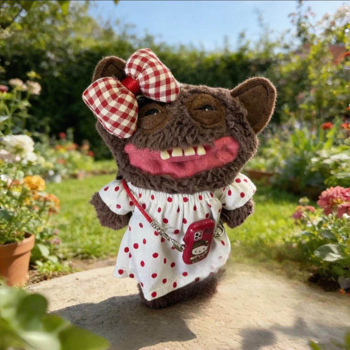 Fuggler牙齿怪娃衣萌牙怪兽大笑怪衣服丑萌可爱裙子蝴蝶结套装,模玩/动漫/周边/娃圈三坑/桌游,潮玩娃衣,淘宝优惠券,粉丝福利购,淘宝优惠卷