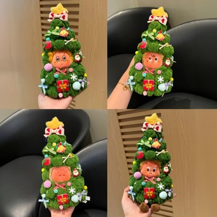 星星人娃衣理发师坏脾气大风中凌乱衣服手工编织圣诞节圣诞树套装