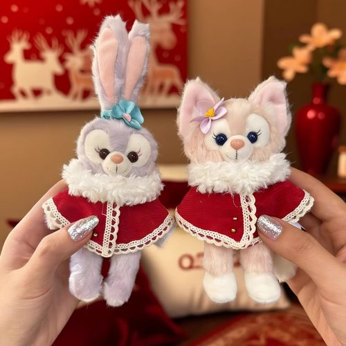 星黛露新年娃衣玲娜贝儿毛绒挂件衣服马年过年喜庆红斗篷披风套装