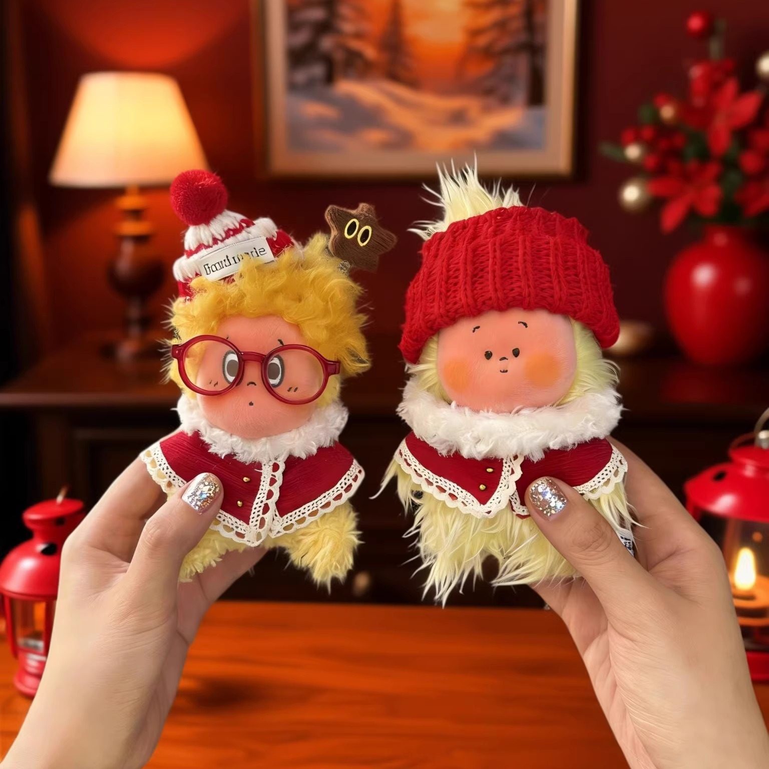 星星人娃衣大风中凌乱理发新年娃衣服红色喜庆马年过年红披风着替,模玩/动漫/周边/娃圈三坑/桌游,潮玩娃衣,淘宝优惠券,粉丝福利购,淘宝优惠卷